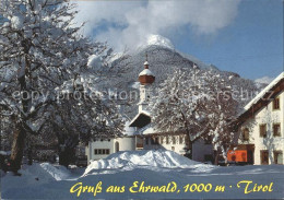 72224054 Ehrwald Tirol Mit Kirche Und Danielspitze Ehrwald - Sonstige & Ohne Zuordnung