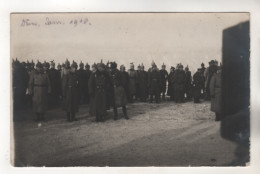 +5150, FOTO-AK, WK I,  Frankreich > [55] Meuse, Dun-sur-Meuse, Truppenbesichtigung - War 1914-18