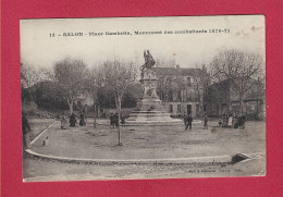 SALON DE PROVENCE  - 13 - Place Gambetta, Monument Des Combattants 1870-71 - Salon De Provence