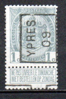 1355 Voorafstempeling Op Nr 81 - YPRES 09 - Positie A - Rollenmarken 1900-09