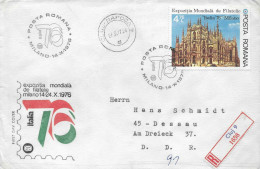 Postzegels > Europa > Roemenië > Aangetekene Brief Met 6 Postzegels (17878) - Other & Unclassified