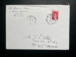 1f40 SABINE SUR ENVELOPPE / PARIS 119 BD RICHARD LENOIR POUR CAYENNE GUYANE / 1981 - 1961-....