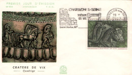 FDC 1966 CRATERE DE VIX - 1960-1969