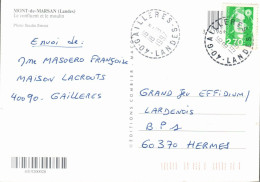 N°42590 Z -cachet Pointillé (perlé) De Gailleres -landes- - 1961-....