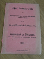 Altes Sparbuch Bockenem ,1917 - 1920 , Wilhelm Drechsler In Klein Rhüden / Seesen , Sparkasse , Bank !! - Historische Dokumente