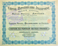 Caisse  Hypothecaire Anversoise (1881)  - Anhyp - Antwerpen - Bank En Verzekering