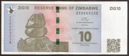 ZIMBABWE. 10 ZIG 2024. UNC. Replacement Note. - Simbabwe