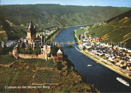 72223795 Cochem Mosel Burg Fliegeraufnahme Cochem - Cochem