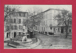 SALON   - 13 - Fontaine Adam De Craponne Et Grand Hôtel - Salon De Provence
