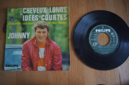JOHNNY HALLYDAY CHEVEUX LONGS ET IDEES COUTES    EP 1966 VARIANTE - 45 Rpm - Maxi-Single