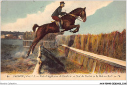 AAWP5-49-0436 - SAUMUR - Ecole D'Application De Cavalerie - Saut Du Fossé Et De La Haie Au Breil - Saumur