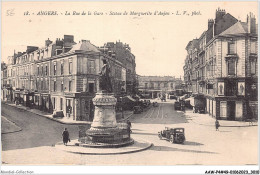 AAWP4-49-0291 - ANGERS - La Rue De La Gare - Statue De Marguerite D'Anjou - Angers