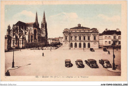 AAWP3-49-0236 - CHOLET - L'Eglise Et Le Théatre - Cholet