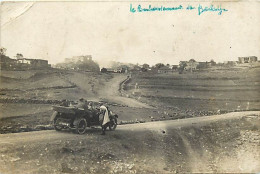 - Pays Div. -ref-EE850- Syrie - Carte Photo Bombardement Village - Militaires - Voiture - Départ Diraa - Djebel Druse - - Syrien