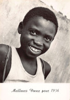 Cameroun - Carte De Voeux Pour 1956 - Enfant Sourriant TAILLE DE LA CARTE POSTALE 15 Cm. Par 10 Cm. - POSTCARD SIZE 15 C - Kamerun