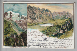 CH OW Engelberg Trübsee-Alp 1902-06-22 Litho C.Steinmann H.Schlumpf #2159 - Engelberg