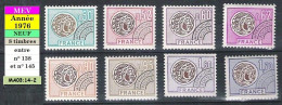 Timbres Préoblitérés Type Monnaie Gauloise Neufs : N° 138 à 145 (1976) - 1964-1988