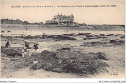 ABSP6-44-0490 - SAINT-BREVIN-L'OCEAN - Les Rochers Et La Plage A Maree Basse Devant Le Casino  - Saint-Brevin-l'Océan