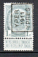 1665 Voorafstempeling Op Nr 81 - YPER 1911 YPRES  - Positie A - Rollenmarken 1910-19