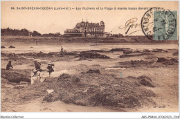 ABSP5-44-0395 - SAINT-BREVIN-L'OCEAN - Les Rochers Et La Plage A Maree Basse Devant Le Casino - Saint-Brevin-l'Océan