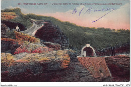 ABSP4-44-0362 - PREFAILLES - L'Escalier Dans La Falaise Et La Source Ferrugineuse De Quirouard - Préfailles
