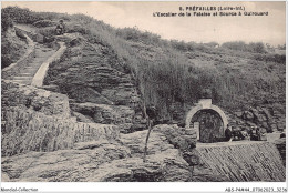 ABSP4-44-0355 - PREFAILLES - L'Escalier De La Falaise Et Source A Quirouard - Préfailles