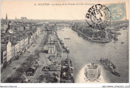 ABSP4-44-0298 - NANTES - Le Quai De La Fosse Et L'Ile Gloriette  - Nantes