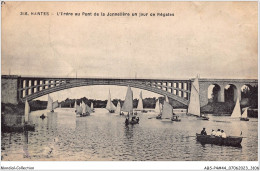 ABSP4-44-0290 - NANTES -  L'Erdre Au Pont De La Jonnelliere Un Jour De Regates - Nantes