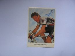 Cyclisme  -  Autographe - Carte Signée Peter Hoondert - Wielrennen