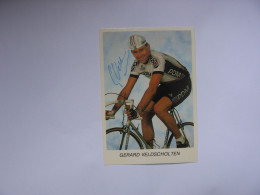Cyclisme  -  Autographe - Carte Signée Gerard Veldscholten - Cyclisme