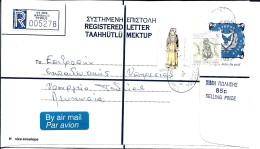 CYPRUS REGISTERED ENVELOPE SIZE H USED DATED JUNE 1999-XF - Storia Postale