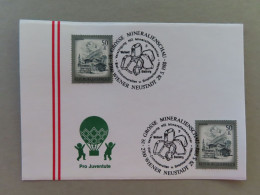 Österreich Pro Juventute - Mit Sonderstempel 29. 5. 1988 Wiener Neustadt, 19. Grosse Mineralienschau (Nr.1826) - Sonstige & Ohne Zuordnung