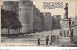 ACAP6-49-0529 - ANGERS - La Statue Du Roi René Et Le Chateau  - Angers