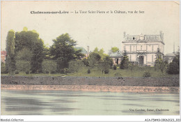 ACAP5-49-0469 - CHALONNES SUR LOIRE - La Tour Saint Pierre Et Le Chateau , Vue De Face  - Chalonnes Sur Loire