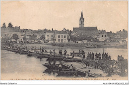 ACAP5-49-0466 - CHALONNES SUR LOIRE - Lancement  D'un Pont De Bateaux  - Chalonnes Sur Loire