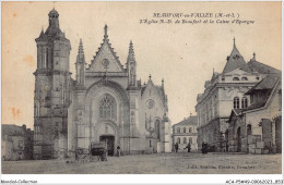 ACAP5-49-0430 - BEAUFORT-EN-VALLEE - L'Eglise Notre Dame De Beaufort Et La Caisse D'Epargne - Sonstige & Ohne Zuordnung