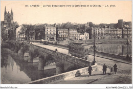 ACAP4-49-0396 - ANGER - Le Pont Beaurepaire Vers La Cathedrale Et Le Chateau  - Angers