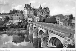ACAP4-49-0385 - DURTAL - Le Pont Sur Le Loir Vers Le Chateau  - Durtal