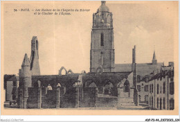 ADPP3-44-0251 - BATZ - Les Ruines De La Chapelle Du Mërier Et Le Clocher De L'église - Batz-sur-Mer (Bourg De B.)