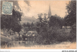 ADPP11-44-1089 - NANTES - Vue Du Jardin Des Plantes - Lycée Et L'église St-clément  - Nantes