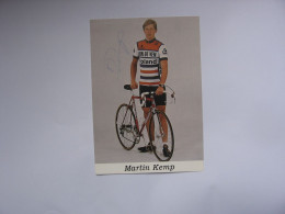 Cyclisme  -  Autographe - Carte Signée Martin Kemp - Ciclismo