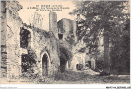 ADPP7-44-0572 - CLISSON - Le Château - Les Ruines De La Chapelle Et L'arbre Des Vendéens - Clisson