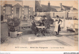 ADPP6-44-0505 - BATZ - L'hôtel Des Voyageurs - La Terrasse Fleurie - Batz-sur-Mer (Bourg De B.)