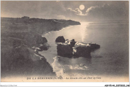 ADPP5-44-0450 - LA BERNERIE - La Grande Côte Au Clair De Lune - La Bernerie-en-Retz