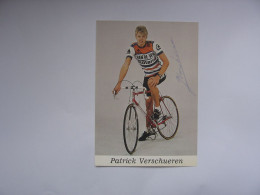 Cyclisme  -  Autographe - Carte Signée Patrick Verschueren - Radsport