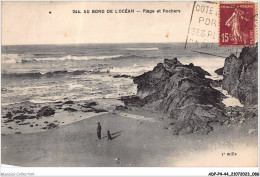 ADPP4-44-0331 - AU BORD DE L'OCEAN - Plage Et Rochers  - Sonstige & Ohne Zuordnung