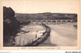 AEXP3-47-0205 - AGEN - Vue De La Garonne - Le Pont-canal  - Agen