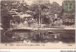 AEXP3-47-0187 - AGEN - Square De La Place Du Quatroze-juillet  - Agen