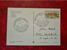 Lettre ALLEMAGNE 1987  CARTE STOLPEN KR SEBNITZ MULTIVUES CACHET 850 JAHRE BAD KLOSTERLAUSNITZ - Other & Unclassified