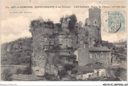 AEXP2-47-0151 - MONTFLANQUIN Et Ses Environs - GAVAUDUN - Ruines Du Château - Côté Sud Ouest  - Monflanquin